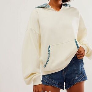 Free people printed it’s a vibe hoodie